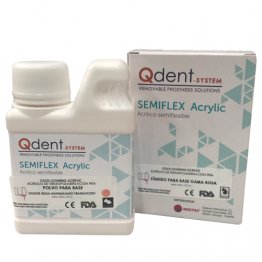 Qdent Semiflex Base Acrylic - Liquid 125ml
