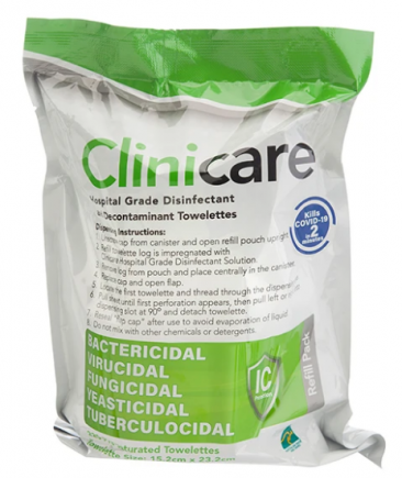 Clinicare HGD Ultra Refill (180 wipes)