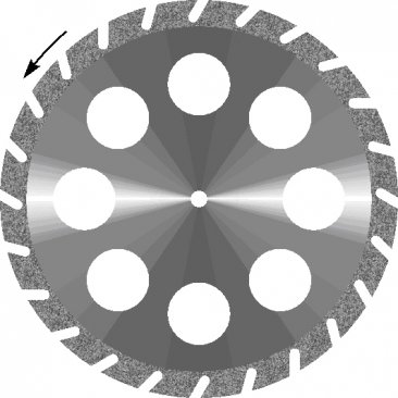 Diamond Disc "PLASTER 8 HOLES", Double Sided