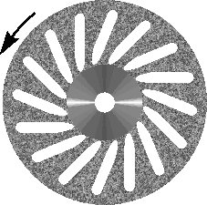 Diamond Disc "SLANTING SLOTS", Double Sided